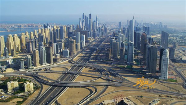 عکس بزرگراه شیخ زاید دبی